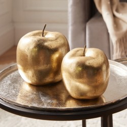 Декоративные фигуры "Золотые яблочки", терракота, 2 штуки